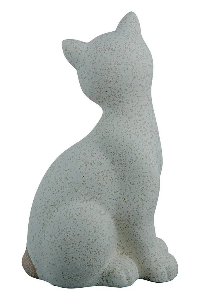 Statue Chat Céramique Gilde Olbia : Déco Chic et Stable - Pack de 2 - 4