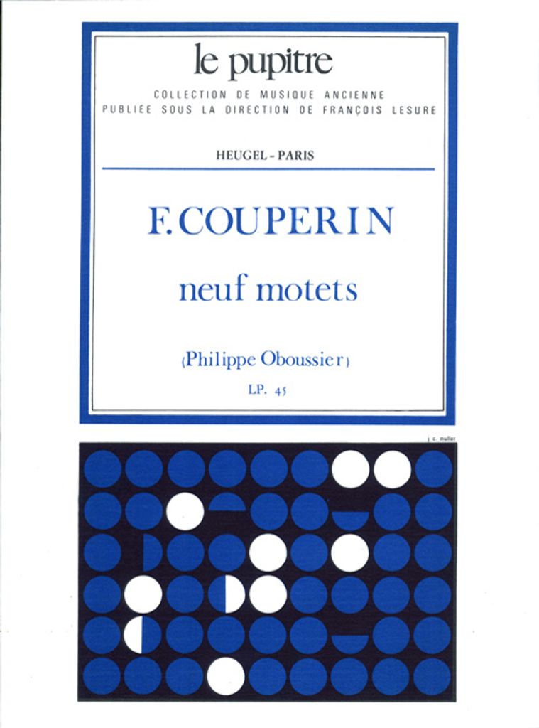 9 Motets LP45: pour choeur mixte et instruments partition