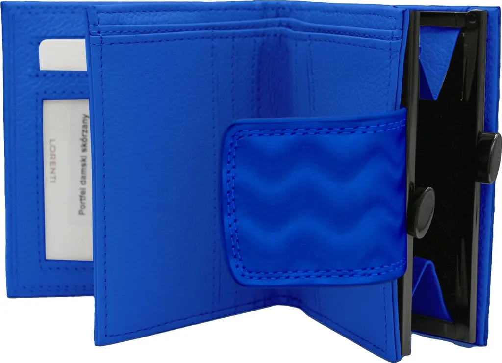 Lorenti Portafoglio Navy Argenilli | Pelle Genuina e RFID Blocking - 3