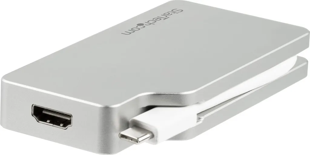 Adaptateur USB-C 4-en-1 Aluminium 4K - Vidéo HDMI VGA DVI mDP StarTech