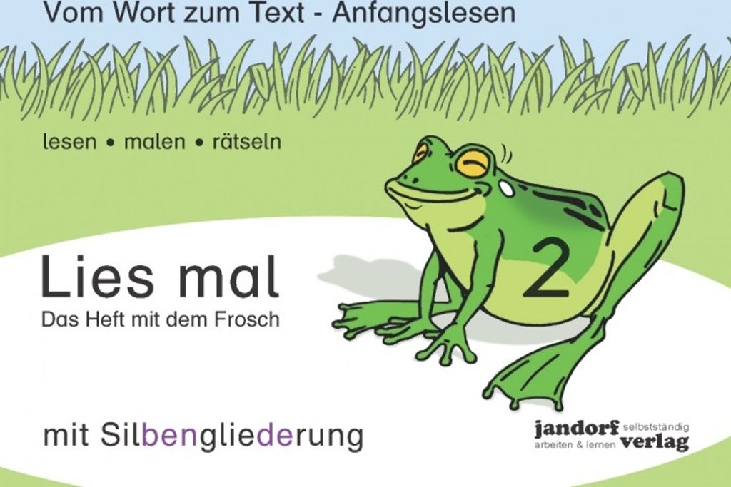Lies mal 2 (mit Silbengliederung) - Das Heft mit dem Frosch Produktbild 