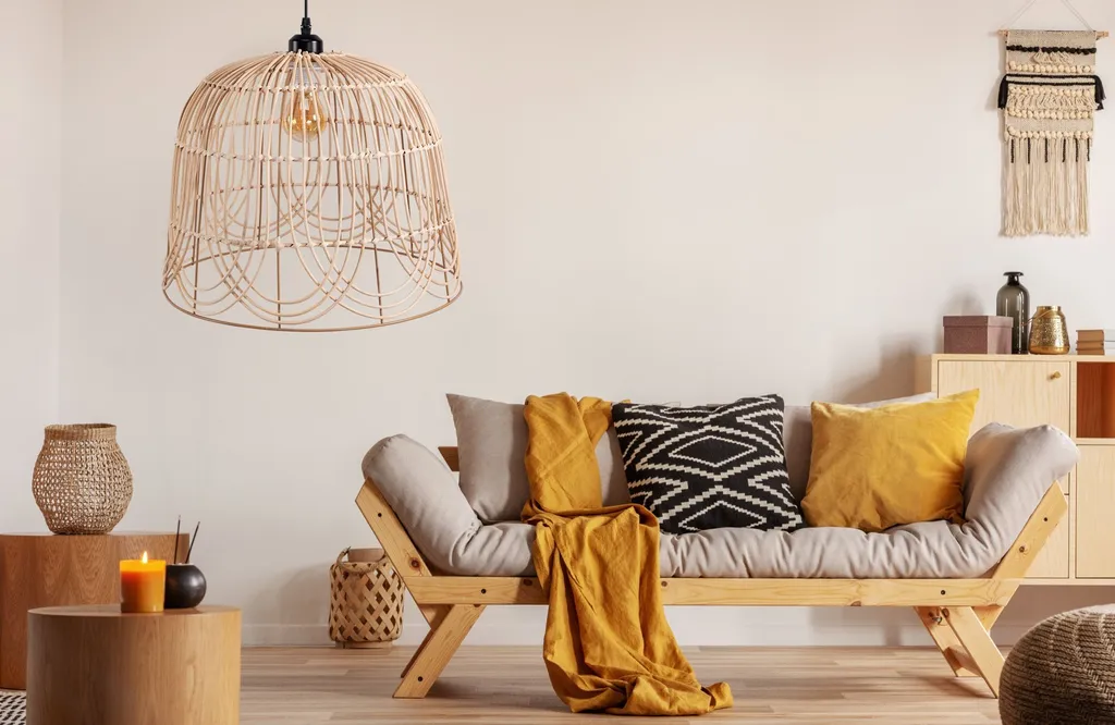 Suspension Design Beige 40cm Toolight - Solution Éclairage Doux et Moderne - 7