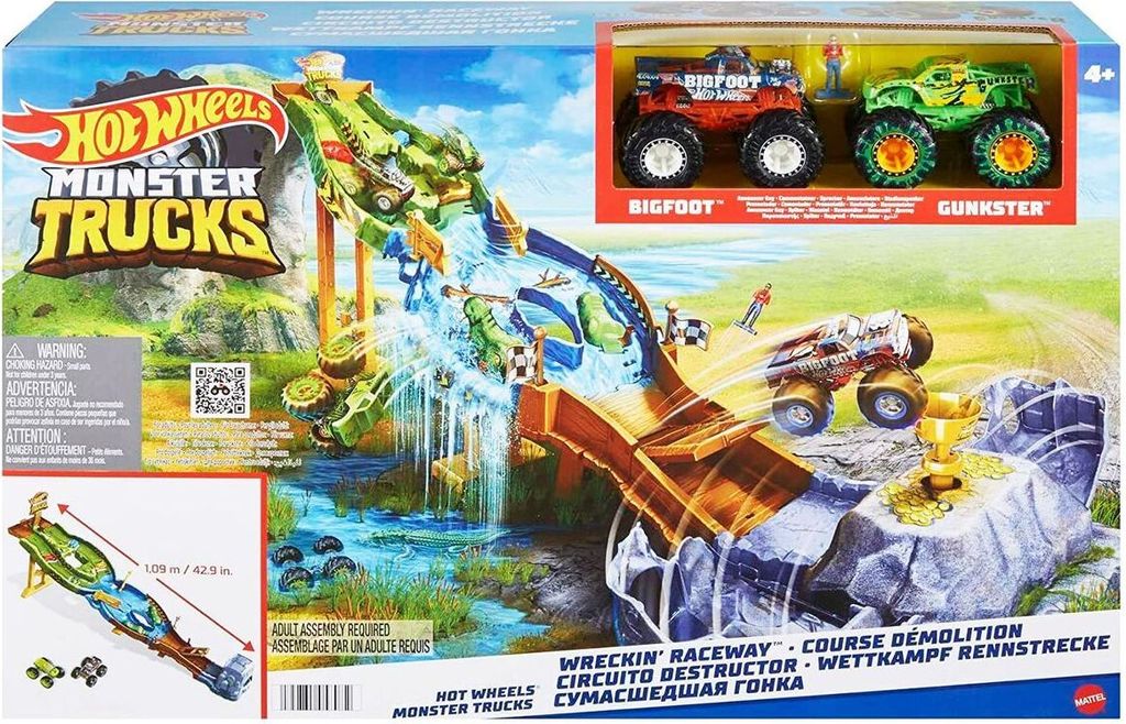 Hot Wheels Monster Trucks HGV12, Súprava vozidla a dráhy, 4 Obrázok produktu 