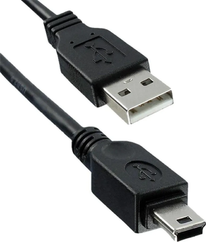Cavo Tethering Mini USB 5m Benel per Reflex e Hard Disk Esterni