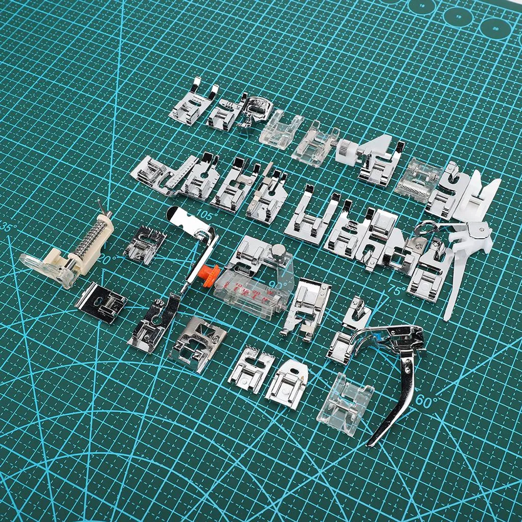 Pied de biche machine à coudre : ensemble de 32 outils pour broderie