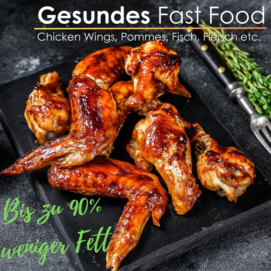 Steinborg Air Fryer 8L 4-in-1 | Friggitrice Aria Professionale Inox - 7