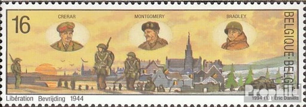Briefmarken Belgien 1994 Mi 2623 (kompl.Ausg.) postfrisch 50. J. der Befreiung Belgiens