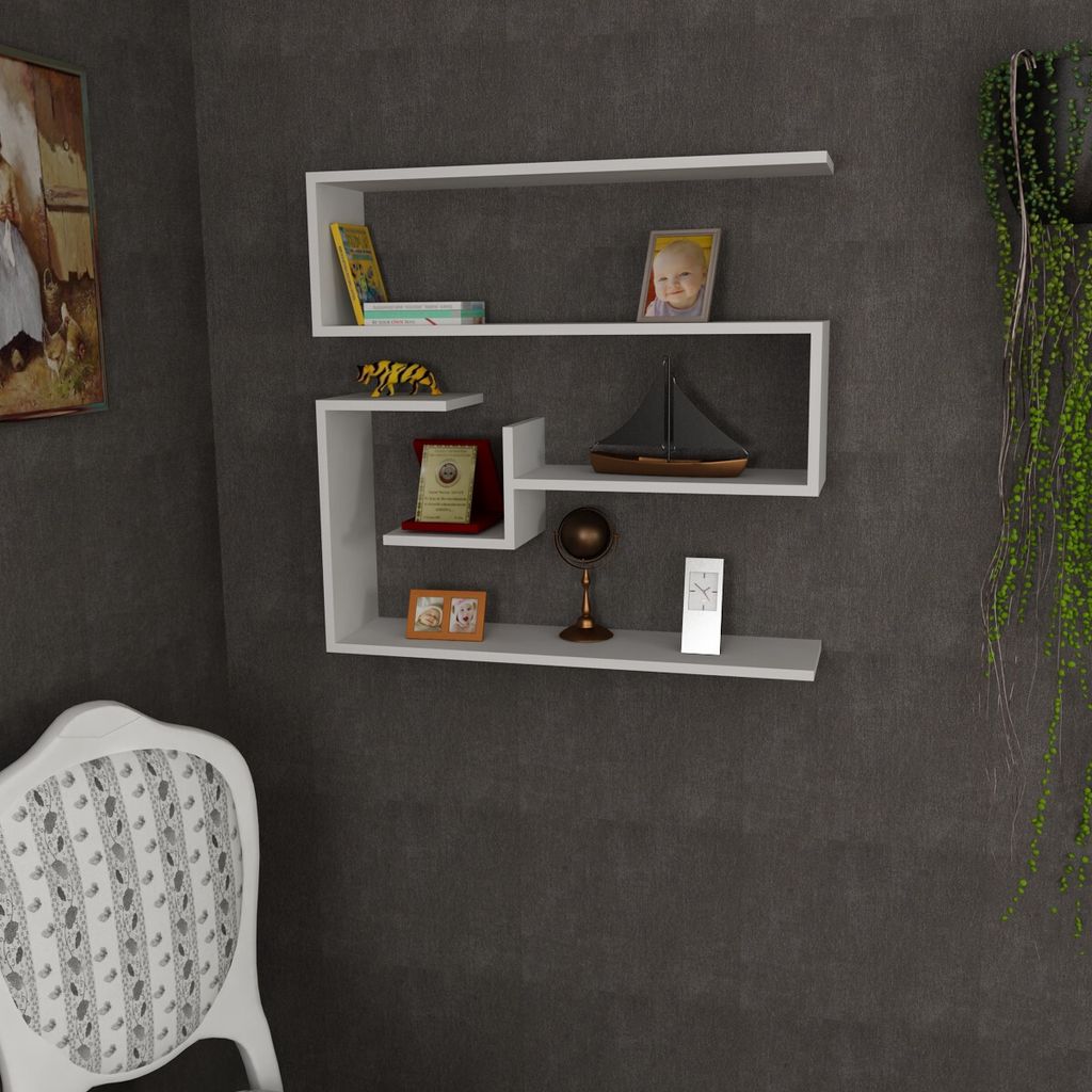 Skye Decor, Confier - White, Wandregal, Weiß, 100 % Produktbild 