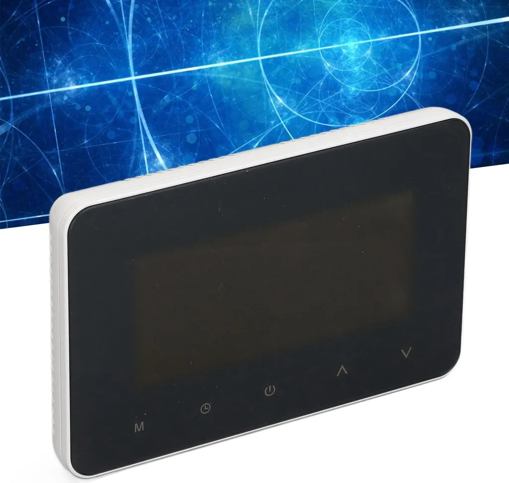 Thermostat intelligent NTC programmable écran tactile LCD 230V Blanc - 12
