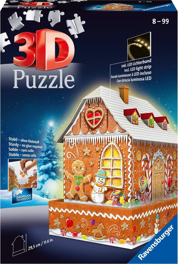Maison en pain d'épices de nuit Ravensburger 11237 Image du produit 
