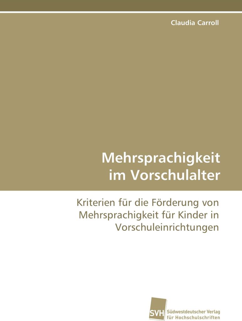 Mehrsprachigkeit im Vorschulalter