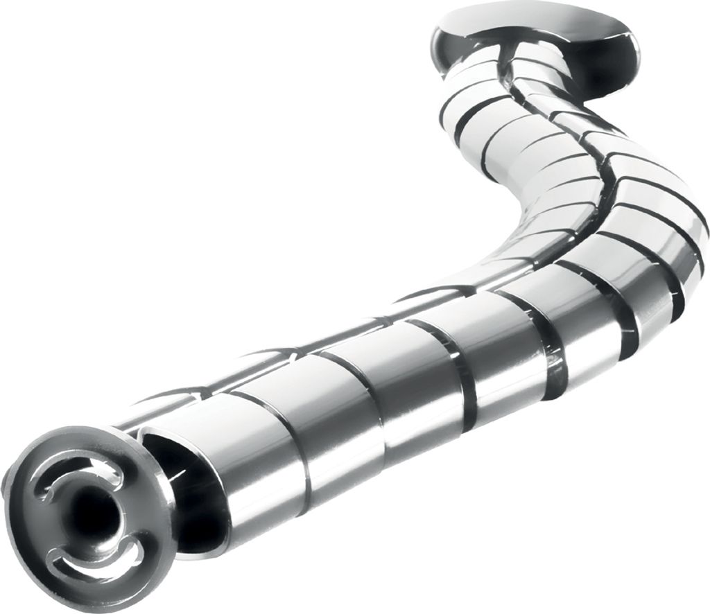 LogiLink KAB0064, Kabelrinne, Tisch/Bank, ABS Synthetik, Silber