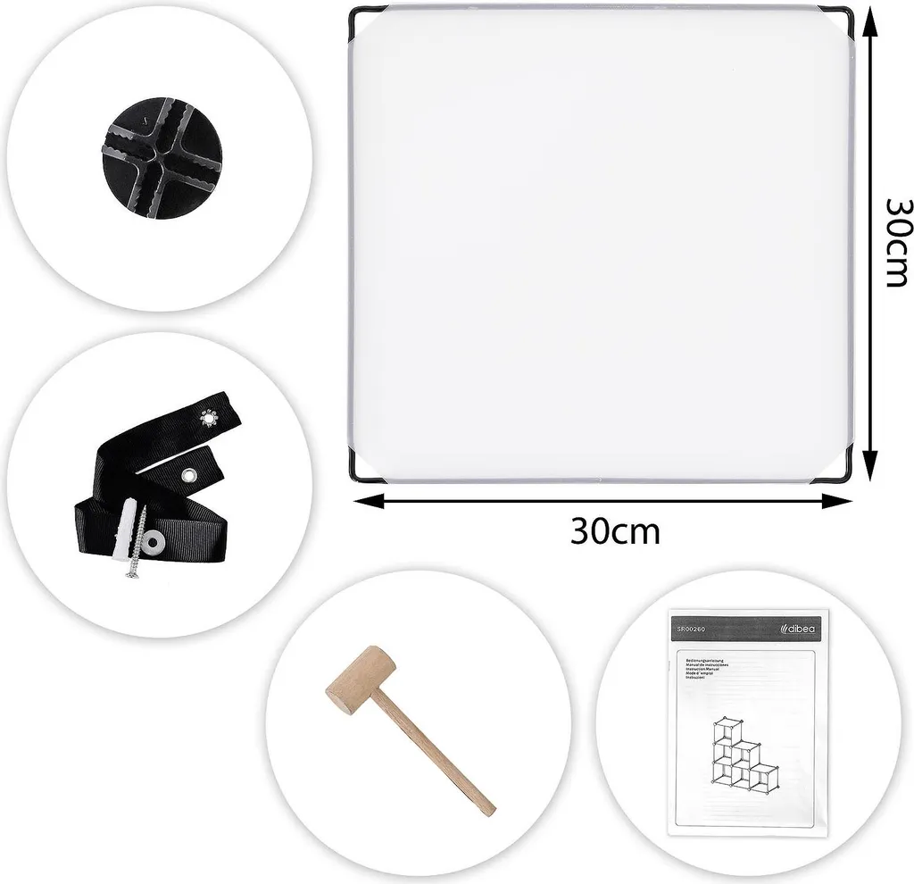 Étagère cube robuste et imperméable montage flexible 9 compartiments