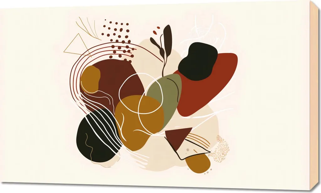 Tableau Design 100x60 cm Éruption Organique - Finition Toile de Luxe