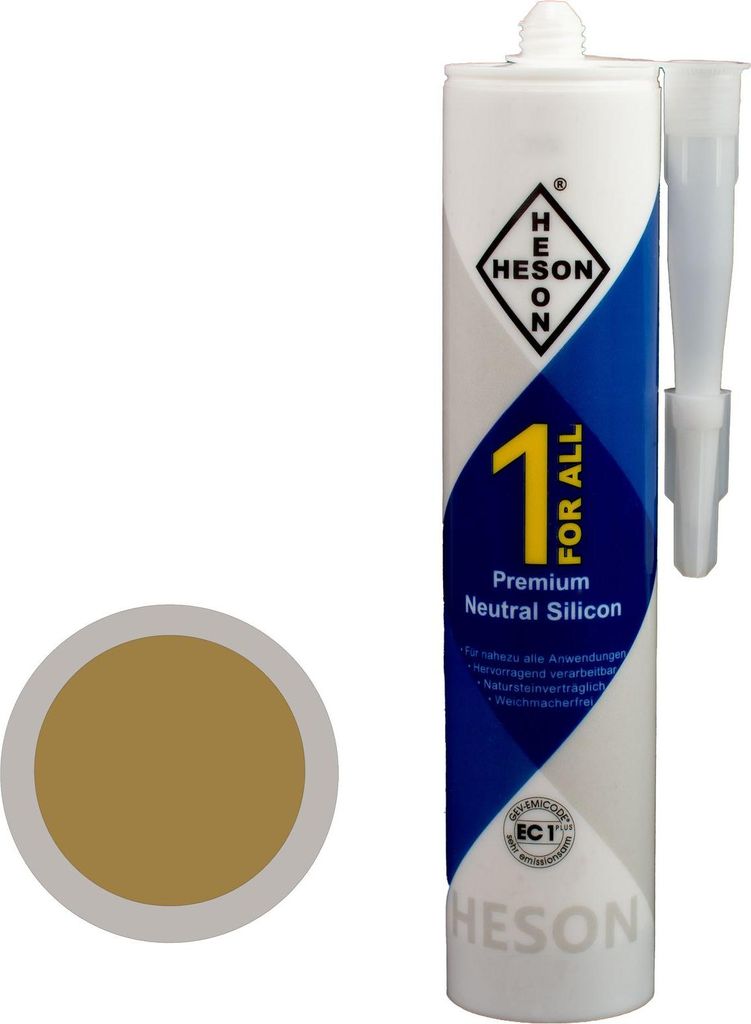 Heson Silikon 1forAll Mittelbeige/Buche dunkel 310ml Produktbild 