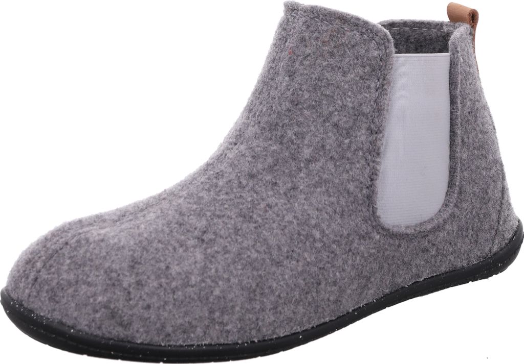 Rohde Damen Hausschuh Filz Wolle Stiefelette Stretch Schlupfschuh 6868, Größe:40 EU, Farbe:Grau