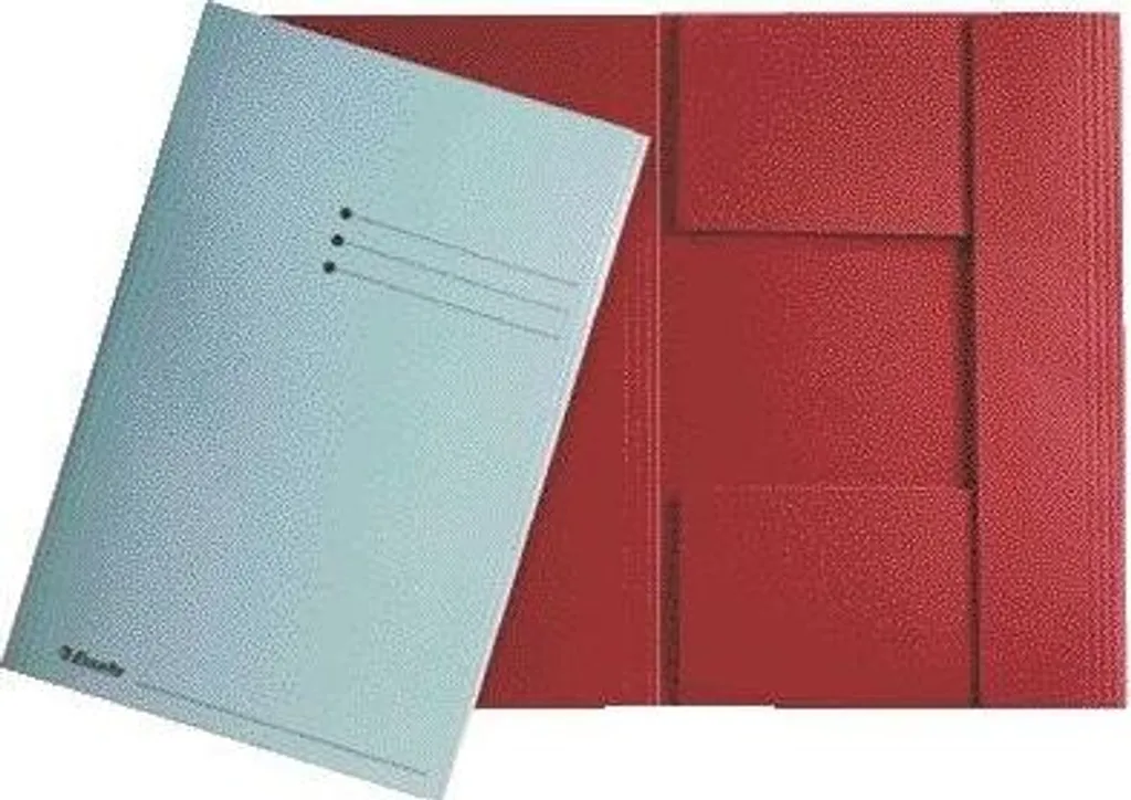 Chemise de classement rouge 3 rabats Folio Esselte pour bureau et pro
