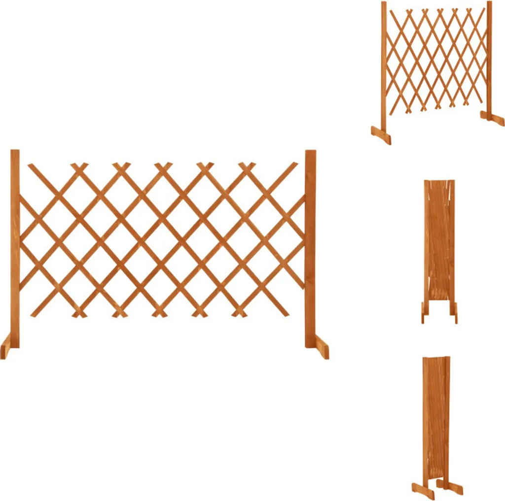 vidaXL Treillis de jardin orange 120x90cm en bois de sapin - Panneau