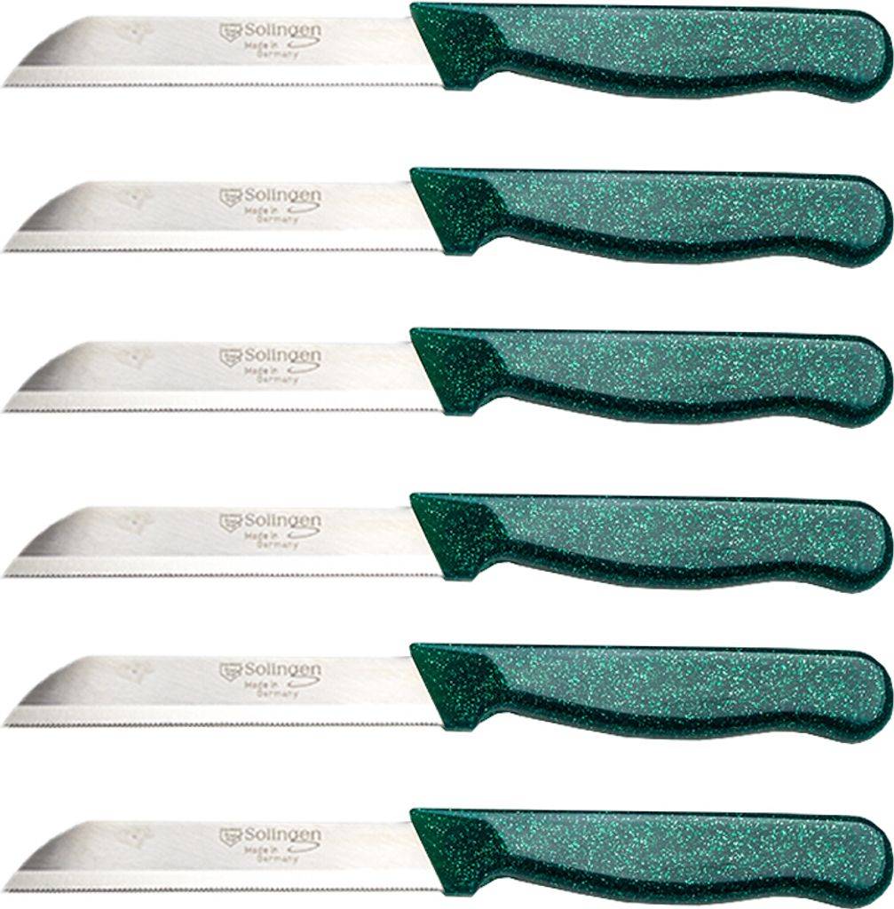 SOLINGEN Messer Allzweckmesser Grün Flitter Obstmesser Sehr Produktbild 1