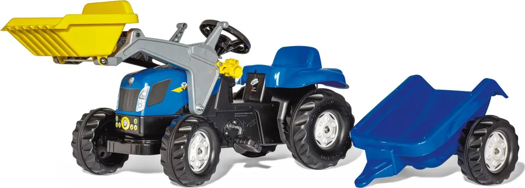 Tracteur à pédales NH T7040 Junior robuste : fini l'ennui au jardin