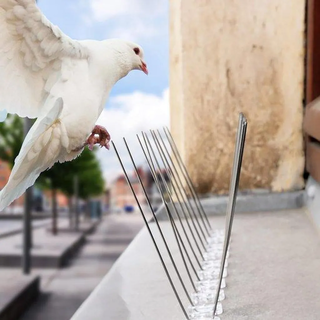 Pics anti-pigeons 3m - Protection oiseaux pour balcons et toitures 12 pcs