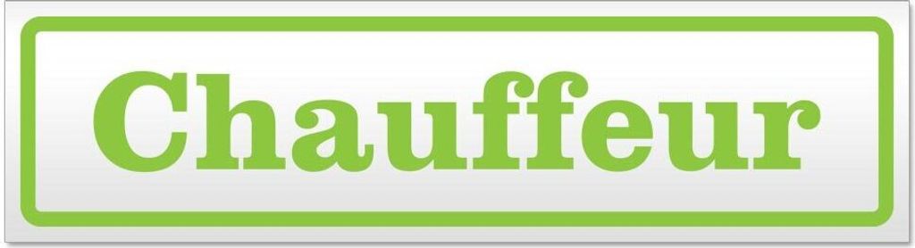 Kiwistar Chauffeur Magnetschild Schild magnetisch - 60cm Lindgrün - Magnetfolie für Auto PKW Kfz