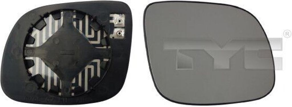 TYC 332-0011-1 Spiegelglas, Außenspiegel OE 1U1857522J kompatibel mit Octavia