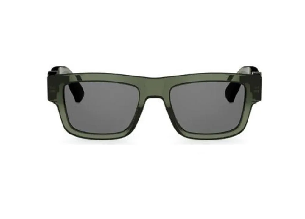 Lunettes Dior Oblique S3I en Acétate Vert avec Verres Gris Anti-Reflets