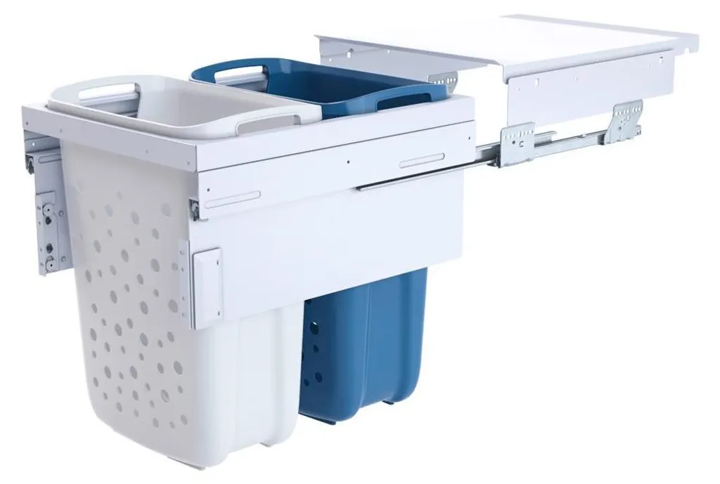 Panier à linge coulissant 66L pour meuble de 45 cm Hailo Laundry Carrier