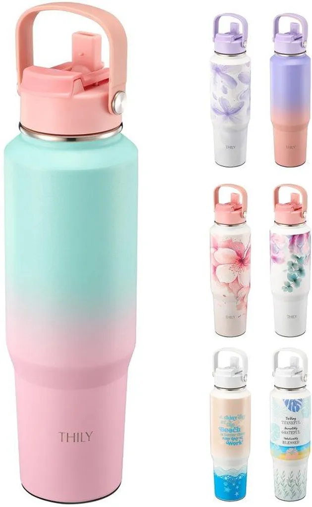 Gourde isotherme grand format 1,2L avec bec verseur pour le quotidien