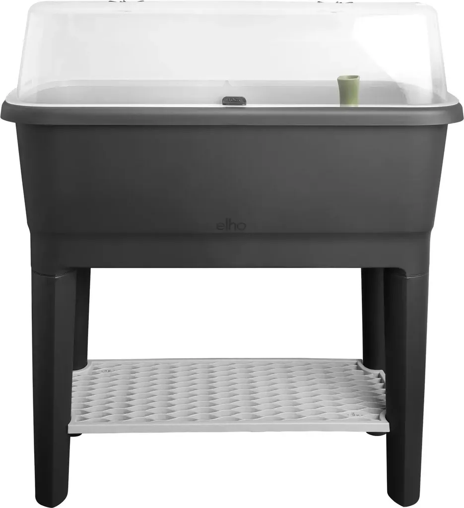 Carré potager sur pied Noa 79 cm en plastique recyclé pour le balcon