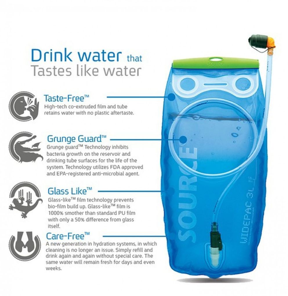 Source Trinkblase Widepac Trinksystem Kapazität 3 Liter Produktbild 2