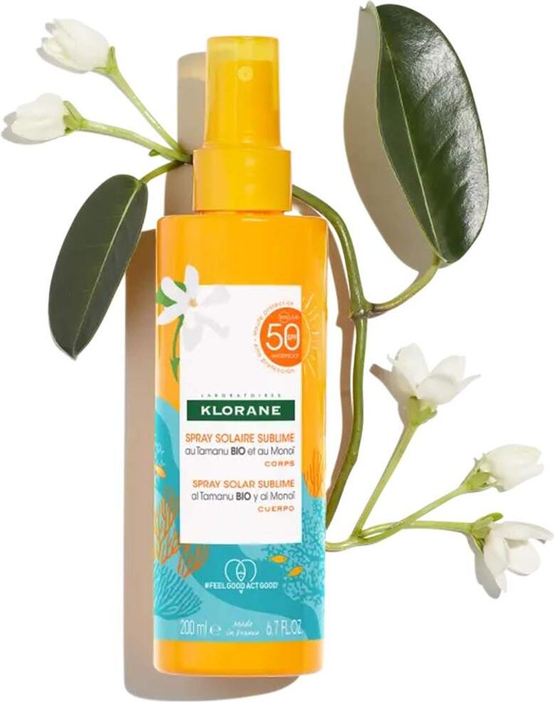 Tělový opalovací krém Polysianes Klorane, SPF50, 200 ml Obrázek produktu 