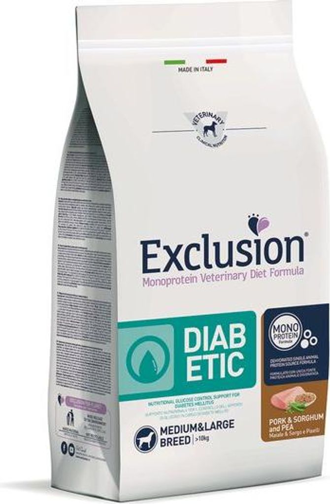 Exclusion Diabetic Porc, Millet & Pois Medium/Large Breed Image du produit 