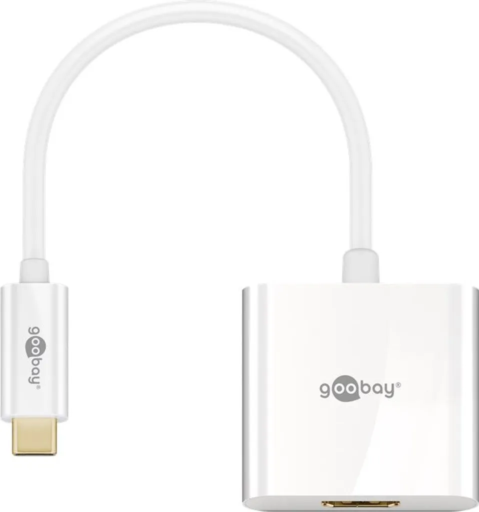 Goobay 66259 Bianco: Adattatore USB-C HDMI per Casa e Ufficio