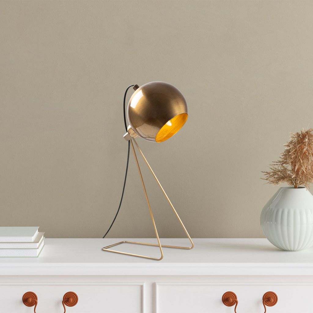 Opviq, Mixed- Mixed FLG, Jahrgang, Schreibtischlampen, 28 x 15 x 45 cm, Metallkörper