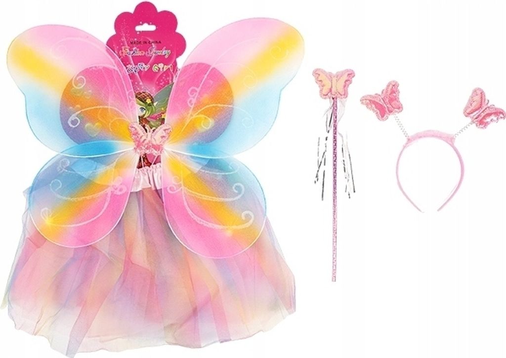 Abito Per Bambina Farfalla Gonfiere Stola Per Streghe Immagine del prodotto 