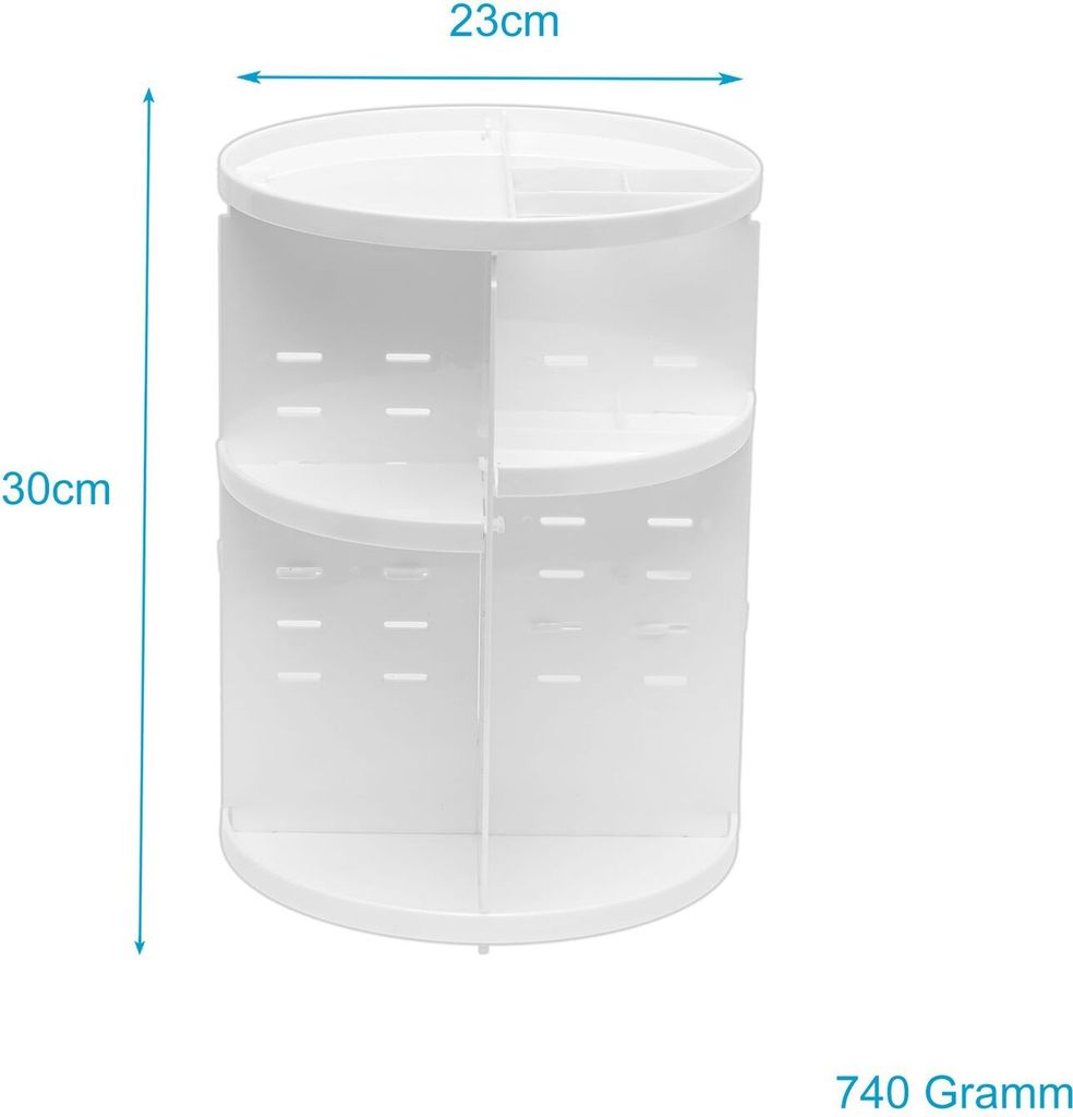 Intirilife 360-stupňový otočný organizér na make-up v Obrázok produktu 2