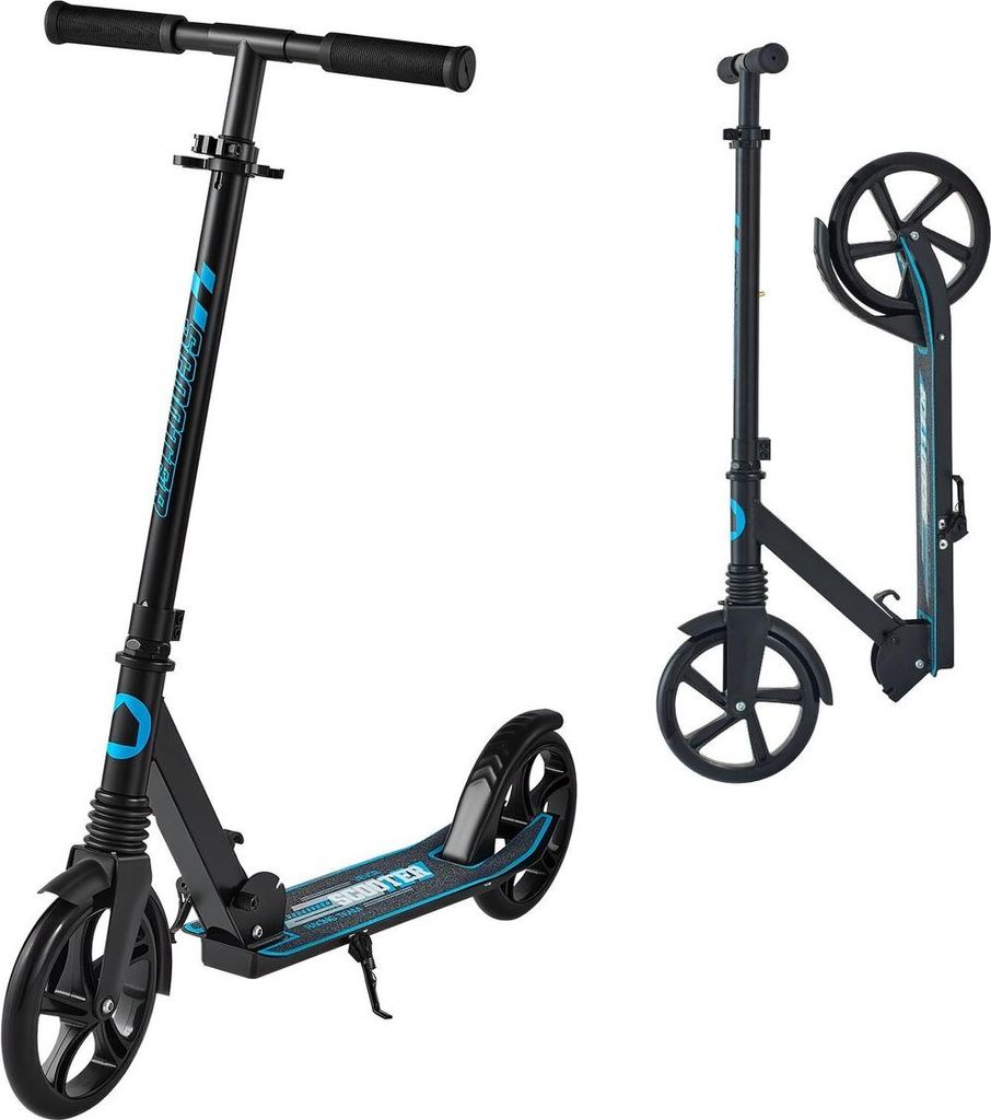 Kick Scooter for Kids Ages 8+, Teens & Adults, 2-Wheel Toddler Scooter with Adjustable Height Handlebar, Wide Anti-Slip Deck, Foldable Lightweight ...