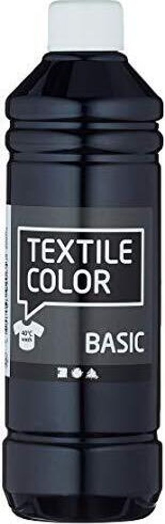 Textilfarbe, Schwarz, 500 ml/ 1 Fl. Produktbild 