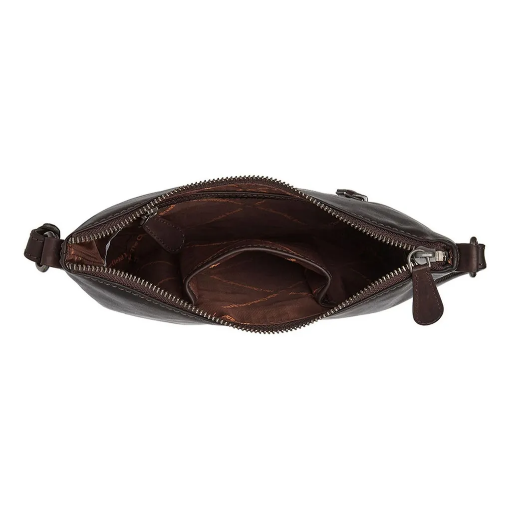 Acquista Redding Chesterfield Brown: Borsa Tracolla Pelle Saldi - 4