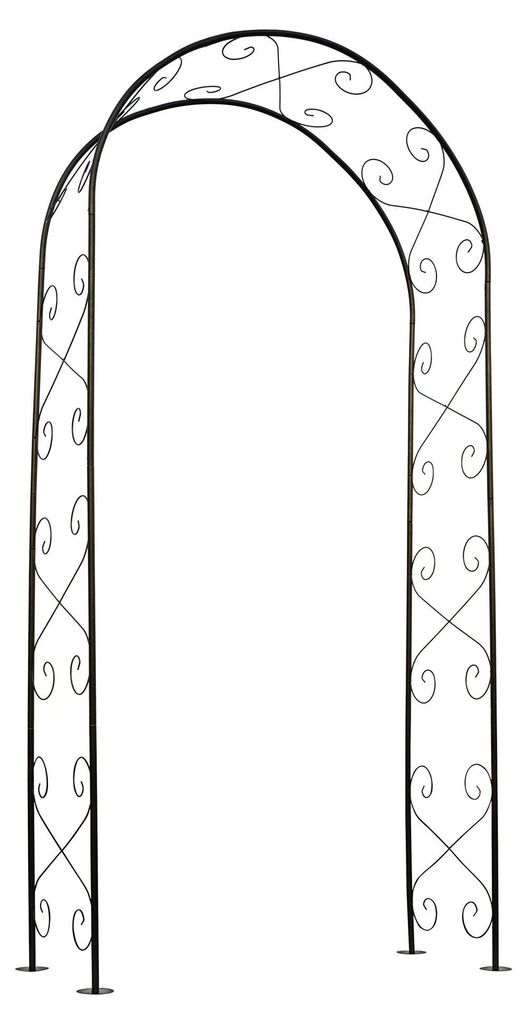Arco de metal decorativo para jardín, diseño de rosales, Imagen del producto 
