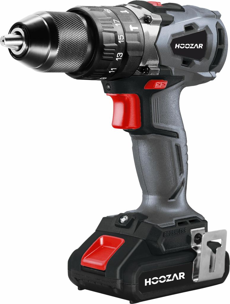 Hoozar wkrętarka udarowa bezszczotkowa 18v 2x4.0ah 60nm cdh60bl-m2