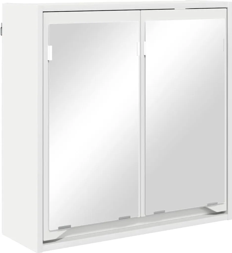 Specchiera Contenitore Bagno Bianca 60cm - Elegante Mobile vidaXL