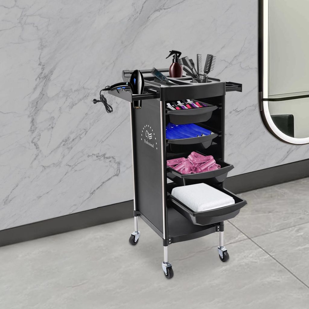 Aufbewahrungshalter - Organizer & Regal - Wasserdicht - Kunststoff - Für Kleinteile Zuhause & Büro - Schwarz