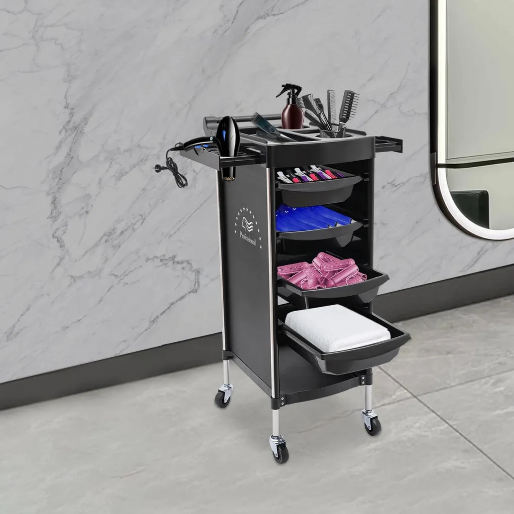 Support de rangement étagère noire imperméable pour bureau et maison