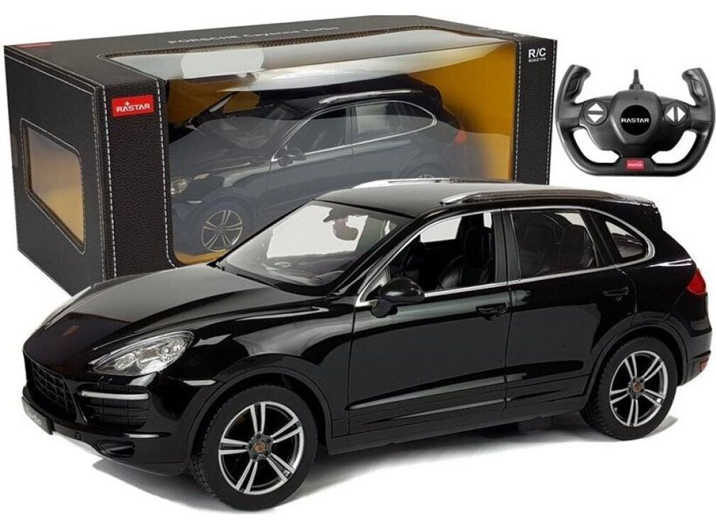 Porsche Cayenne Turbo ferngesteuertes RC Rastar Schwarz 1:14