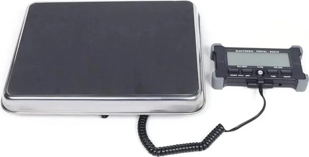 Balance d'expédition numérique 200kg avec plateau inox et écran LCD