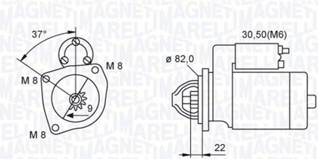 MAGNETI MARELLI 063721449010 - Anlasser, Starter für Jumpy (VF7), Jumper, Ducato, Boxer