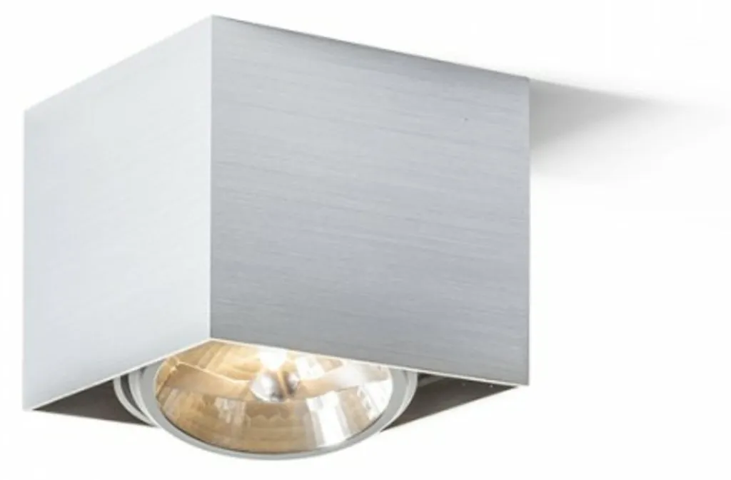Plafonnier orientable Rendl Dean I alu brossé G53 anti-reflet